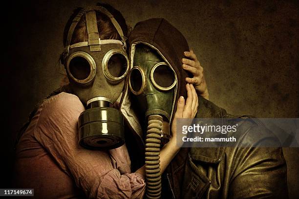 post-apokalyptischen lieben - toxic substance stock-fotos und bilder