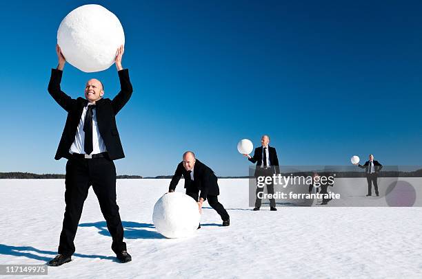 snowball effect - snowball stock pictures, royalty-free photos & images