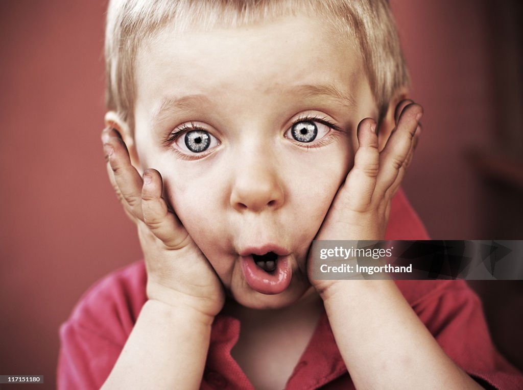 Funny little boy