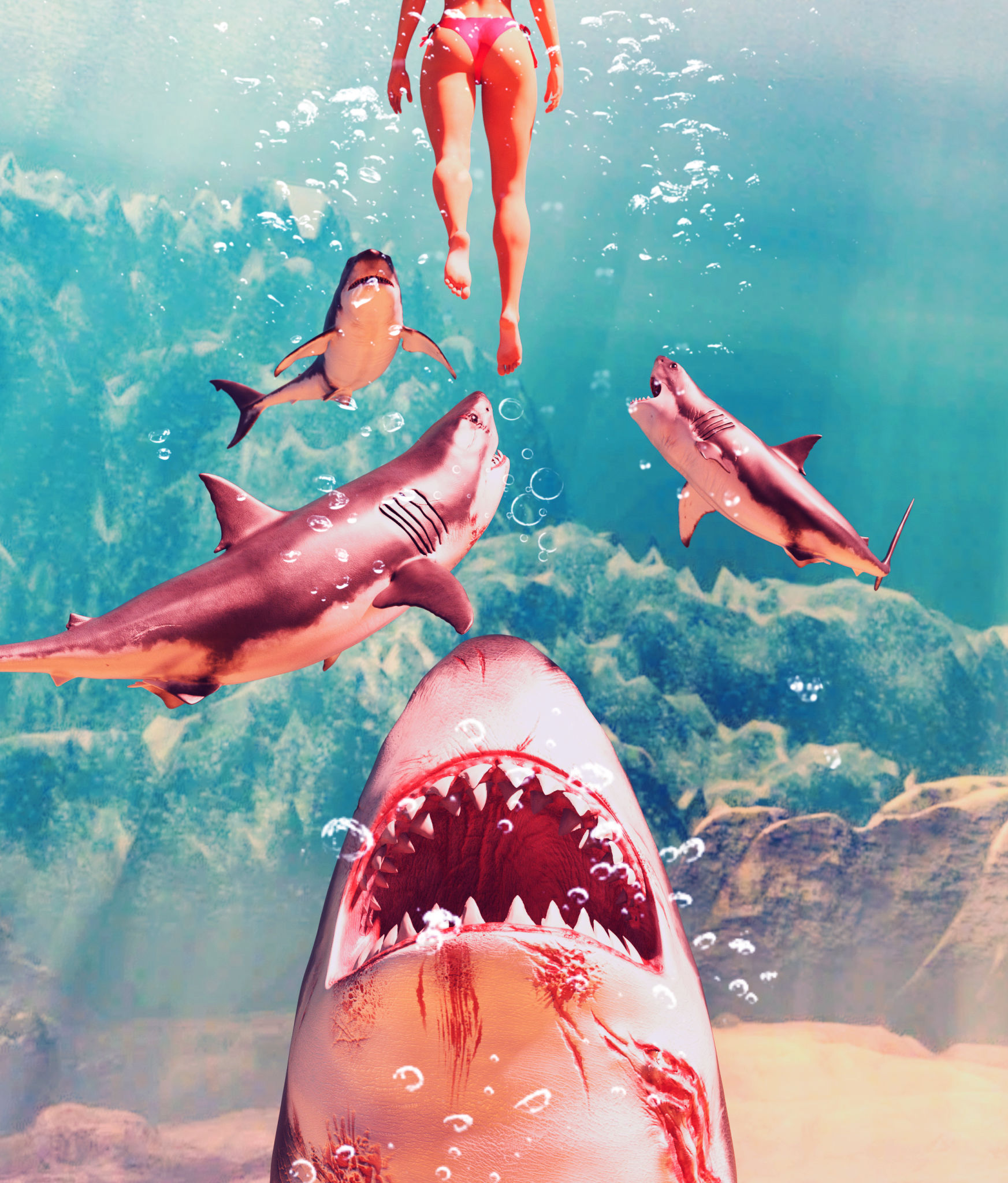 Great white shark attack Great white shark attack