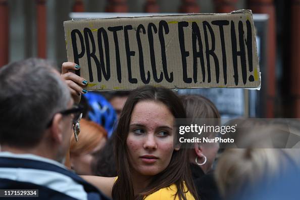 Friday For Future Climate Change Protest In Krakow Friday For Future Climate Change Protest In Krakow
