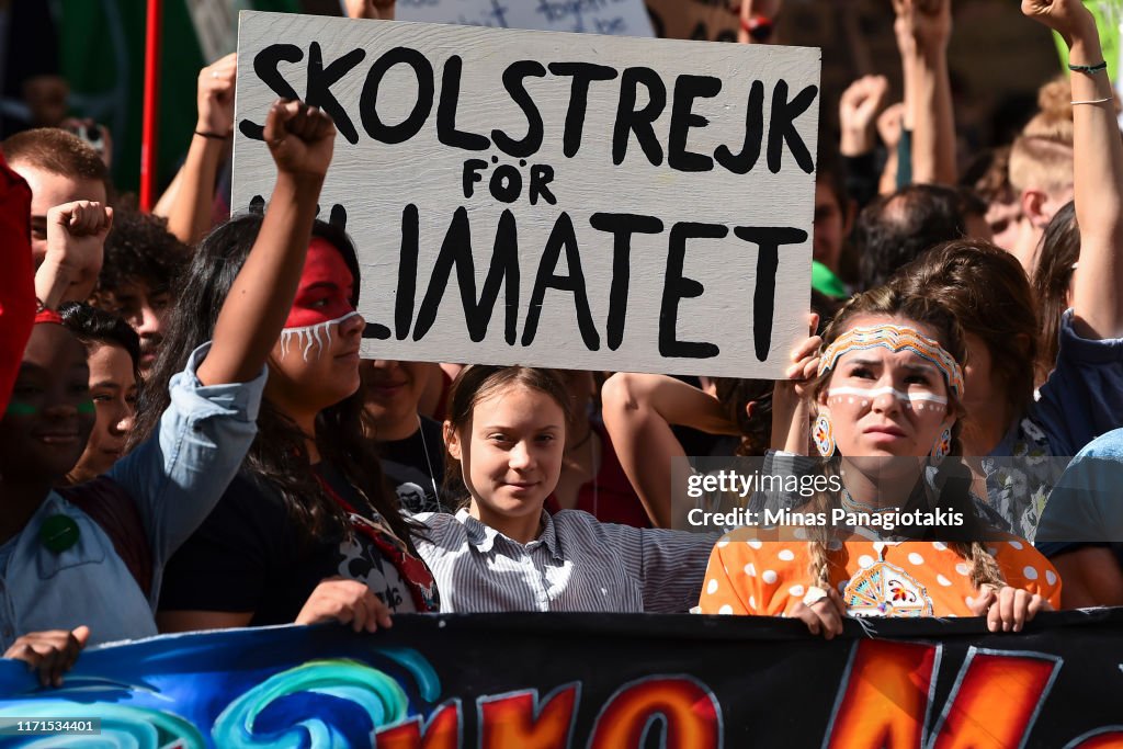 Climate March Held In Montreal, Canada