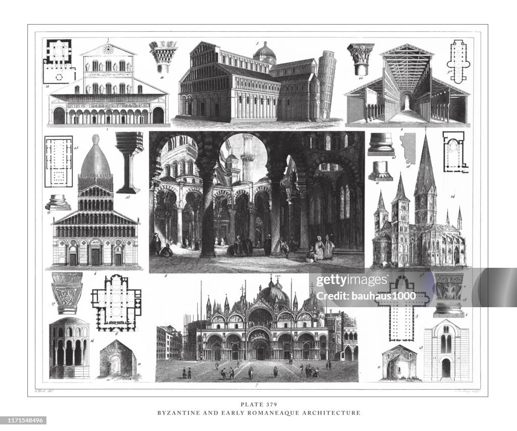 Romanesque Architecture Sketch