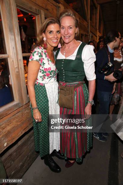 Birgit Strauss, Leslie von Wangenheim during the Oktoberfest 2019 at Kaeferschaenke beer tent Theresienwiese on September 27, 2019 in Munich, Germany.