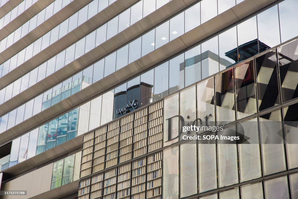 Dior store seen in Ginza...