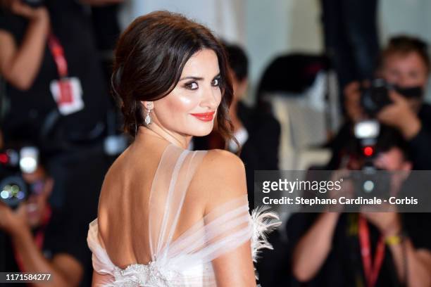 Penelope Cruz walks the red carpet ahead of the "Wasp Network" screening during the 76th Venice Film Festival at Sala Grande on September 01, 2019 in...
