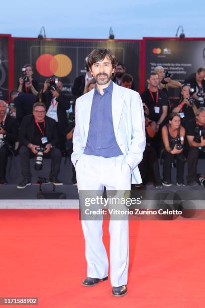 Luigi Lo Cascio walks the Kineo Prize red carpet during the 76th Venice Film Festival at Sala Grande on September 01, 2019 in Venice, Italy.