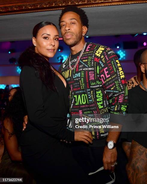 Ludacris and Eudoxie Bridges attend Jeezy TM-104 Album Release Party at Compound on September 1, 2019 in Atlanta, Georgia.
