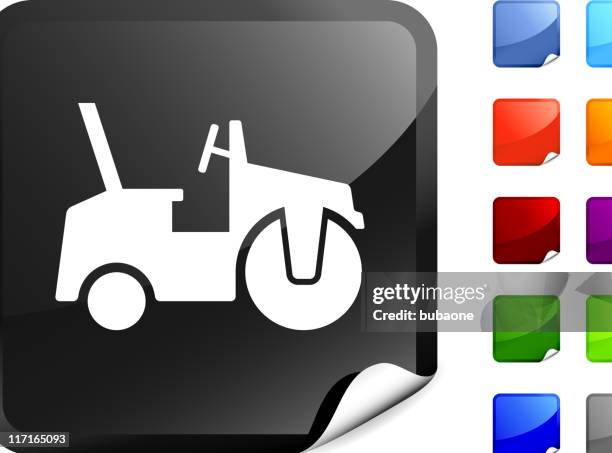stockillustraties, clipart, cartoons en iconen met paving machine internet royalty free vector art - asfalt