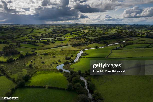The River Fane tracks the border between Ireland and Northern Ireland on August 28, 2019 in Cullaville, Ireland. The 310m/500 km border runs through...