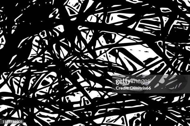 abstract shapes black and white background - white marble background stock illustrations