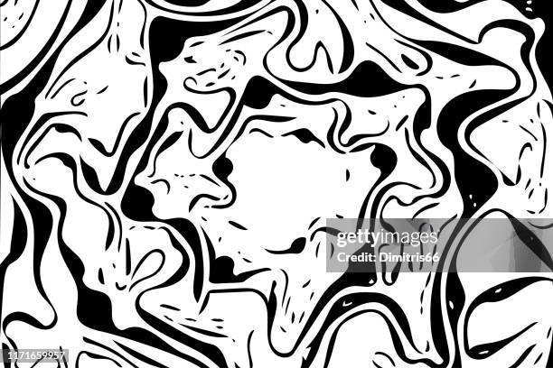 abstract black and white background - marble surface stock illustrations