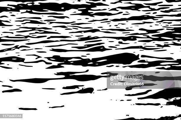 abstract shapes black and white background - marble surface stock illustrations