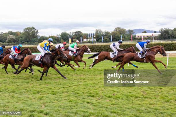 General view during the 147th "Longines Grosser Preis von Baden" on September 01, 2019 in Baden-Baden, Germany.