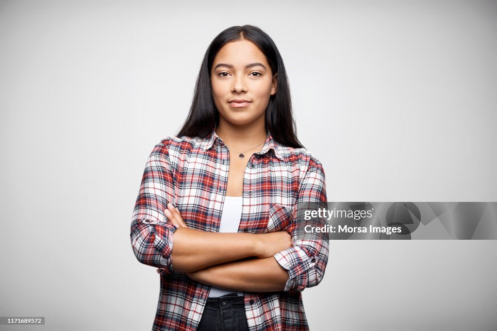 Portrait of female entrepreneur with arms crossed
