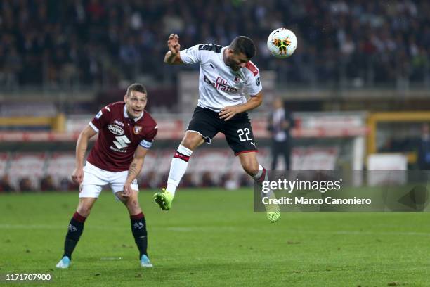 Mateo Musacchio of Ac Milan in action during the Serie A match between Torino Fc and Ac Milan. Torino Fc wins 2-1 over Ac Milan.