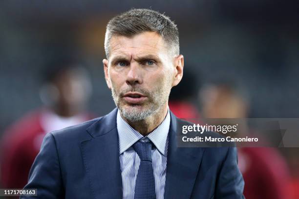 Zvonimir Boban of AC Milan, looks on before the Serie A match between Torino Fc and Ac Milan. Torino Fc wins 2-1 over Ac Milan.