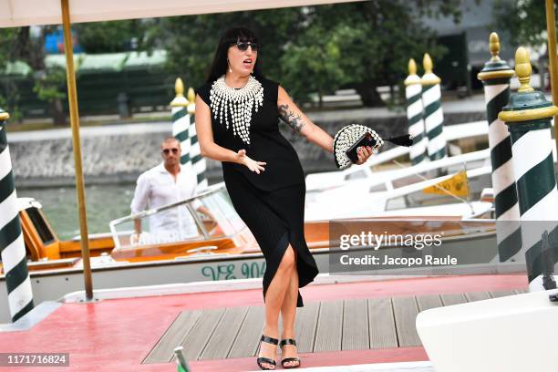 Rossy de Palma is seen arriving at the 76th Venice Film Festival on September 02, 2019 in Venice, Italy.