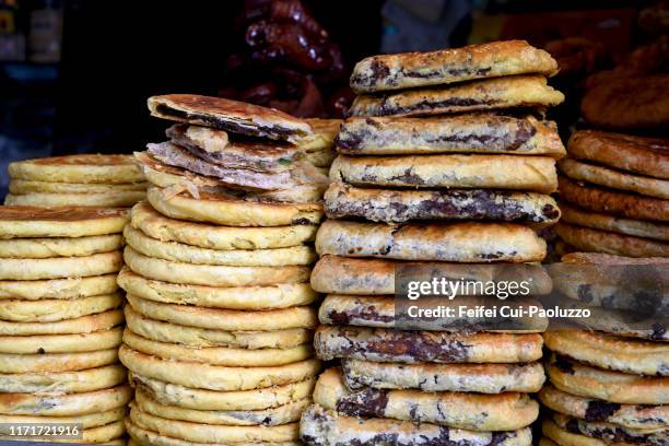 traditional chinese pastry at hohhot - protein pancakes stock pictures, royalty-free photos & images