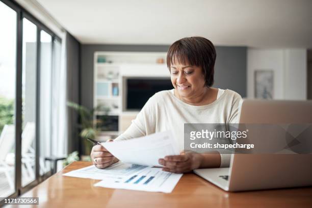 i planned well in advance for my retirements - bank statement stock pictures, royalty-free photos & images