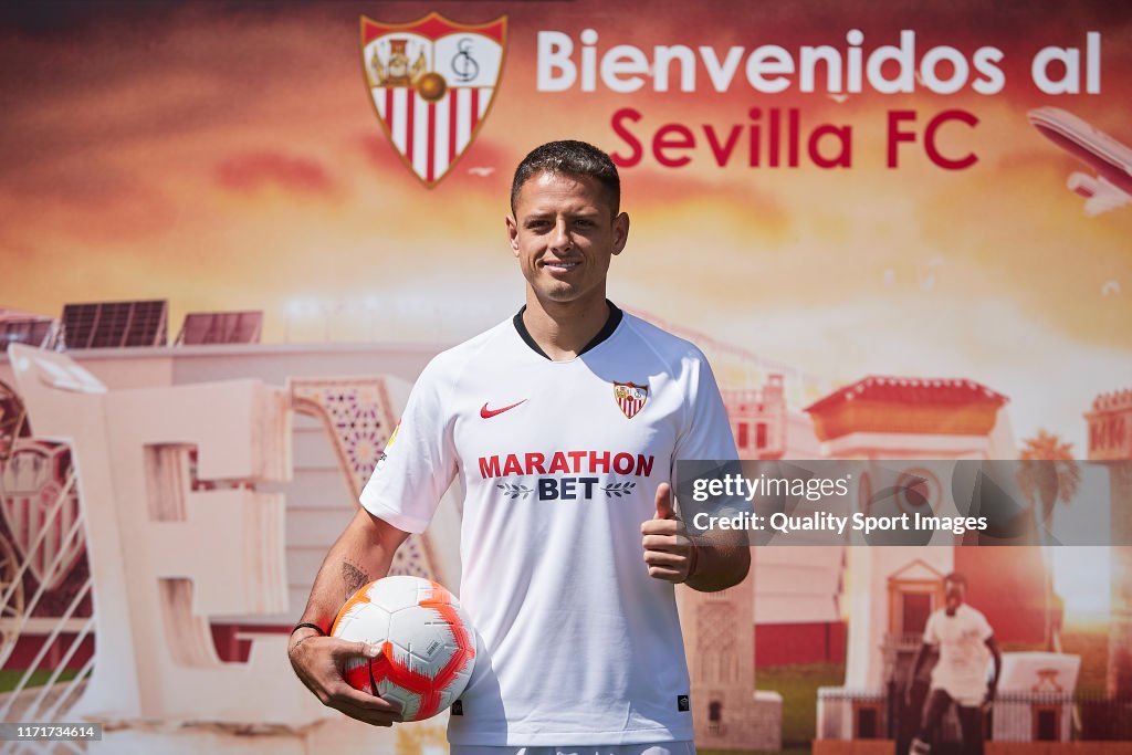 Sevilla CF Unveil New Player Javier Hernandez