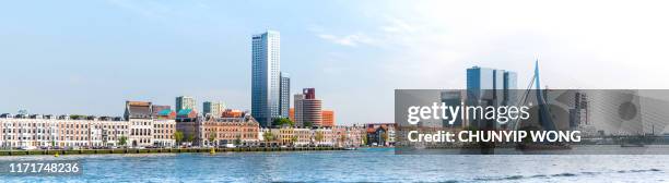 rotterdam skyline - rotterdam skyline stock pictures, royalty-free photos & images