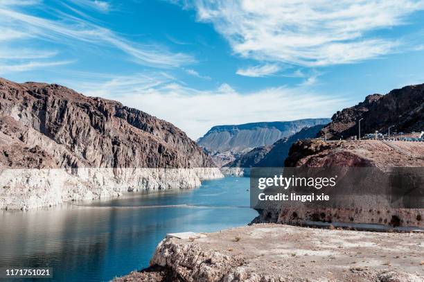 scenery of lake mead, western united states - hoover dam ストックフォトと画像