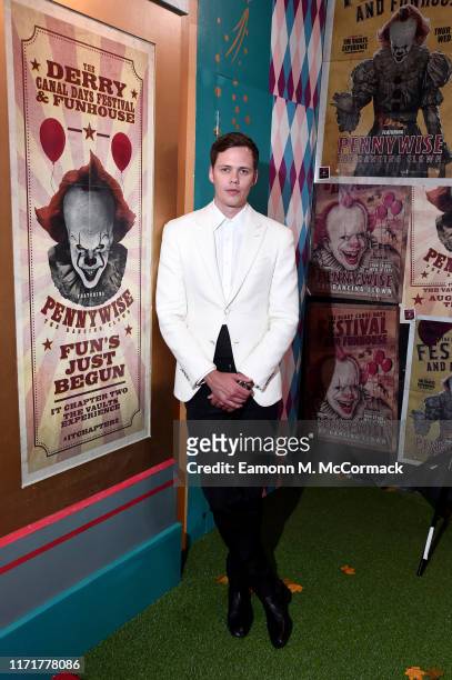 Bill Skarsgård attends the "IT Chapter Two" European Premiere at The Vaults on September 02, 2019 in London, England.