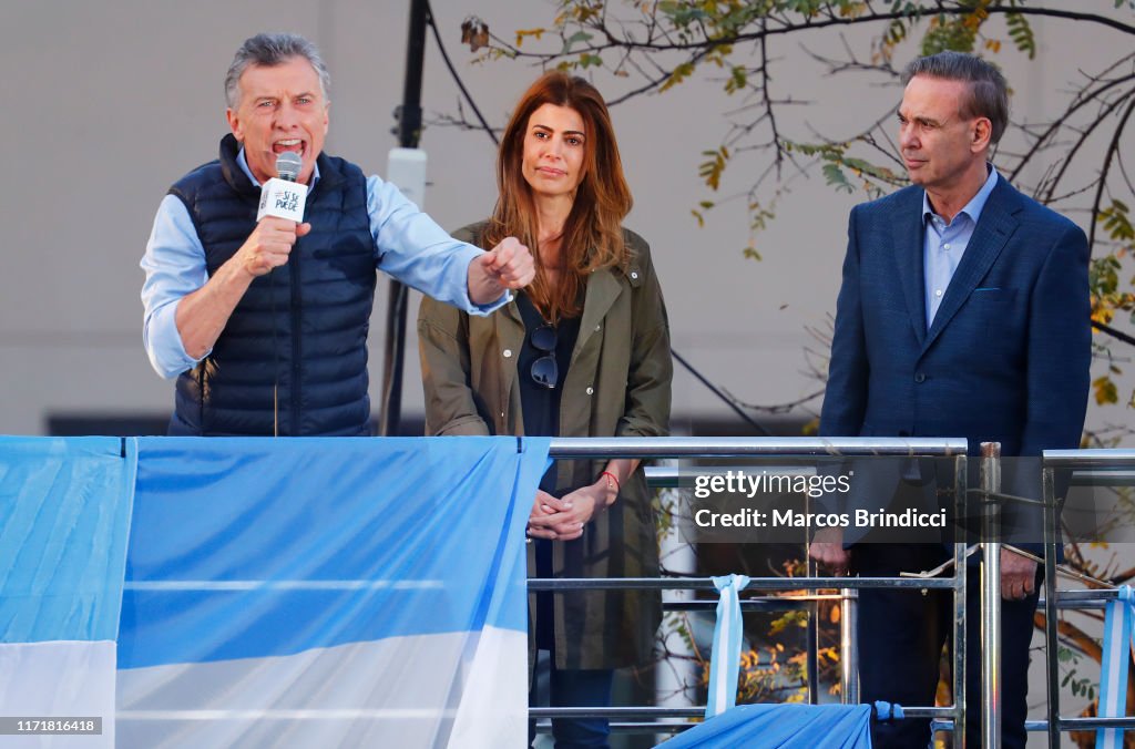 Maurcio Macri Re-election Campaign Rally in Buenos Aires