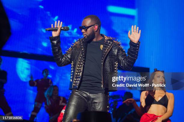 Gims performs at Stade de France on September 28, 2019 in Paris, France.