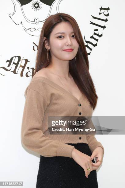 Sooyoung of South Korean girl group Girls' Generation attends the photocall for the Santa Maria Novella on August 29, 2019 in Seoul, South Korea.
