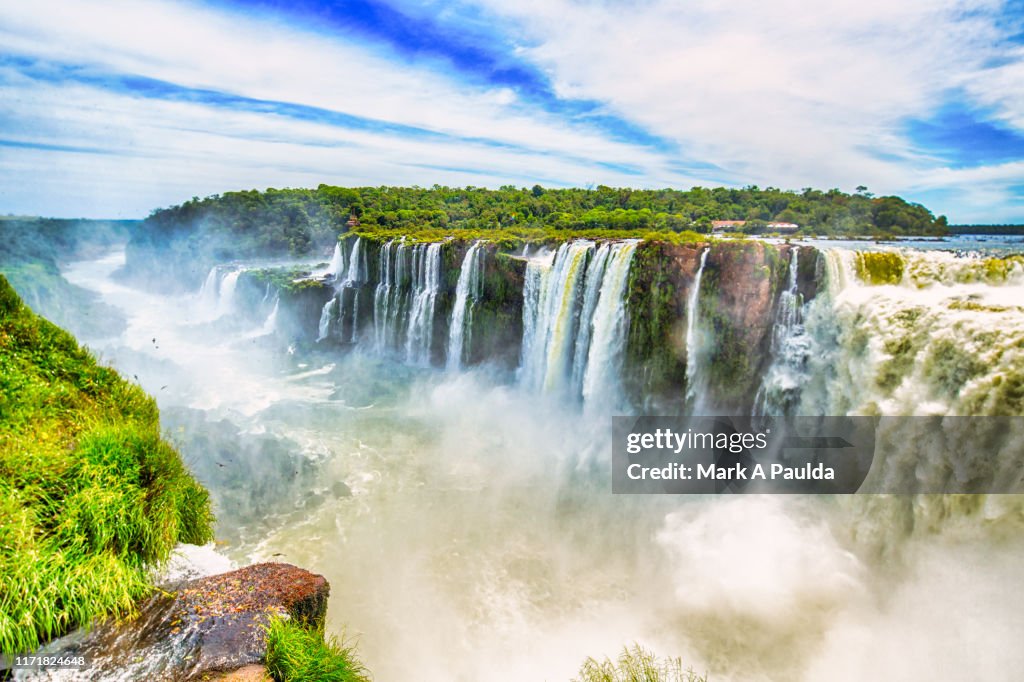 Overlooking Iguazu Waterfall