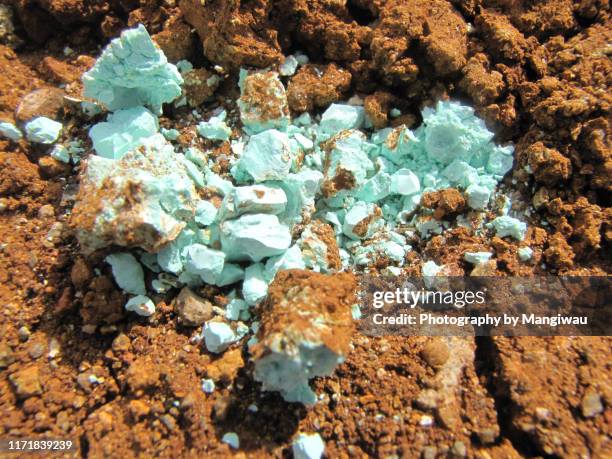 indonesian nickel ore - mineral mine stock pictures, royalty-free photos & images