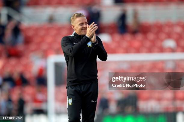Sheffield Wedensday manager Garry Monk during the Sky Bet Championship match between Middlesbrough and Sheffield Wednesday at the Riverside Stadium,...