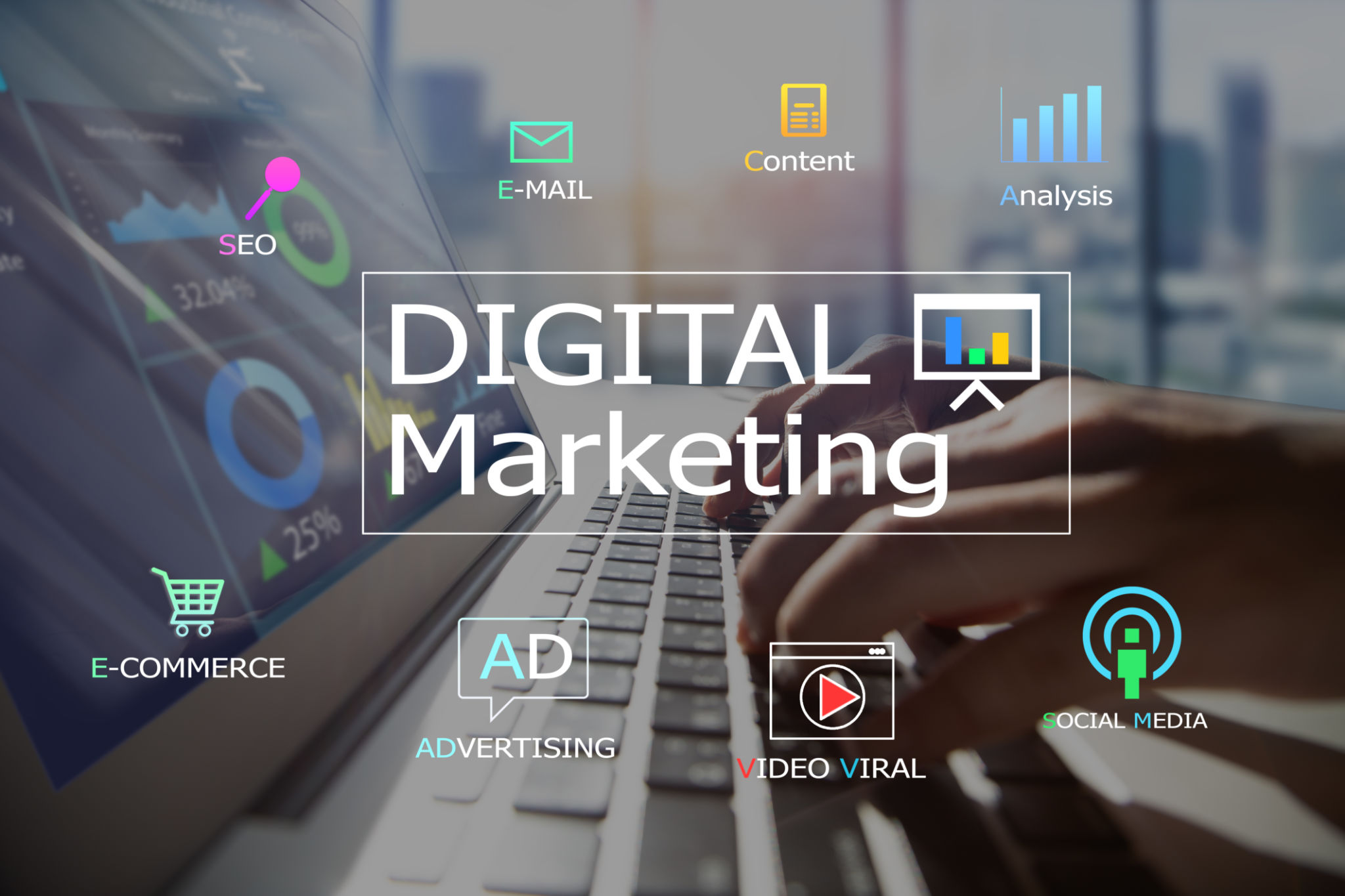 Digital marketing concept Digital marketing concept