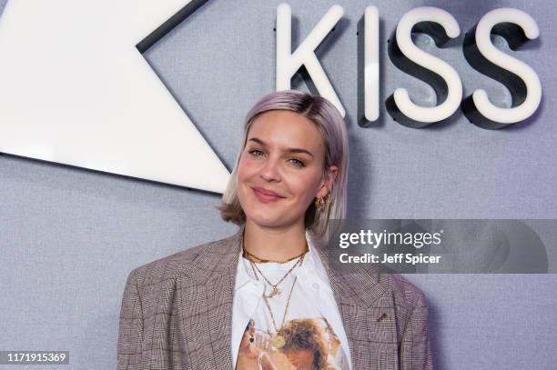 Anne-Marie visits the Kiss FM Studio's on September 03, 2019 in London, England.