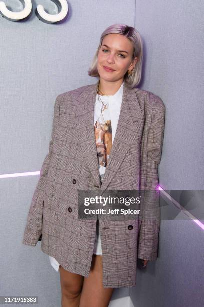 Anne-Marie visits the Kiss FM Studio's on September 03, 2019 in London, England.