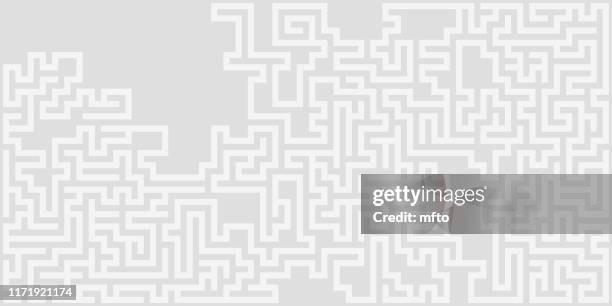 Simple Maize Pattern 668 Simple Maze Pattern High Res Illustrations - Getty Images