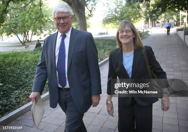 Gregory Craig , former White House counsel to U.S. President Barack Obama, arrives at federal court September 3, 2019 in Washington, DC. Closing...