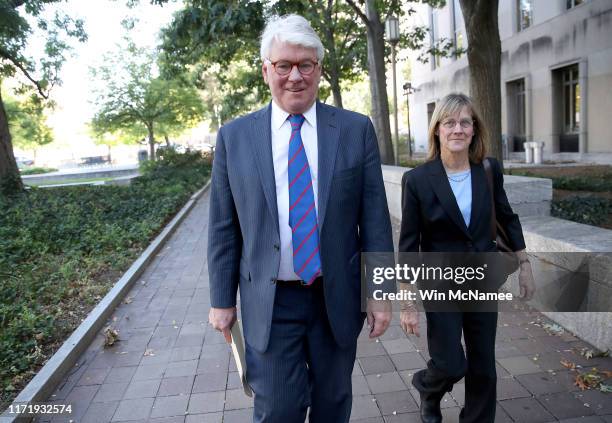 Gregory Craig , former White House counsel to U.S. President Barack Obama, arrives at federal court September 3, 2019 in Washington, DC. Closing...