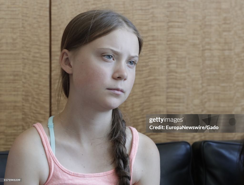 Portrait of Greta Thunberg, a 16 year old climate activist from... News