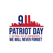 911 patriot day background patriot day september vector image