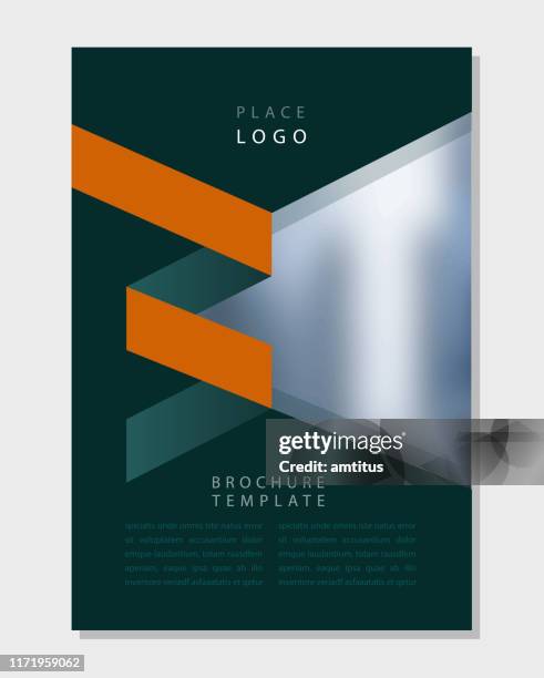 modern brochure design - corporate invitation stock illustrations