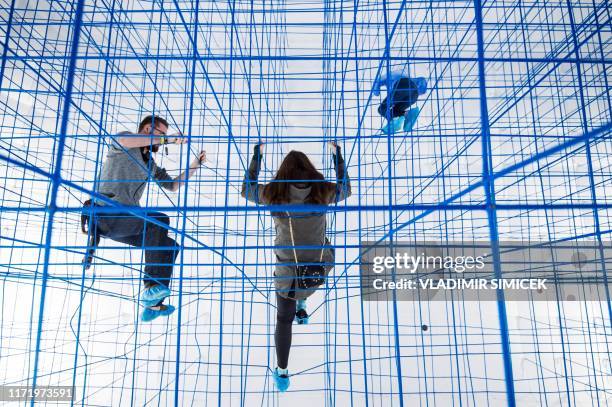 84 String Art Installation Stock Photos, High-Res Pictures, and Images ...