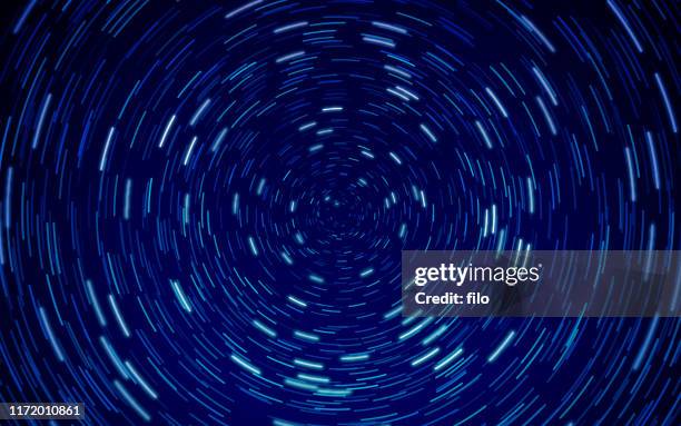 starry sky space long exposure abstract background - stratosphere stock illustrations