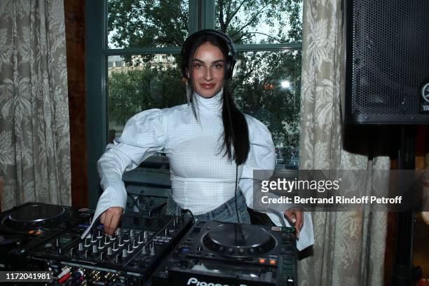 Of the event Fiona Zanetti performs during 24S launches LVMH Finalists' Collections at Restaurant Laperouse on September 03, 2019 in Paris, France.