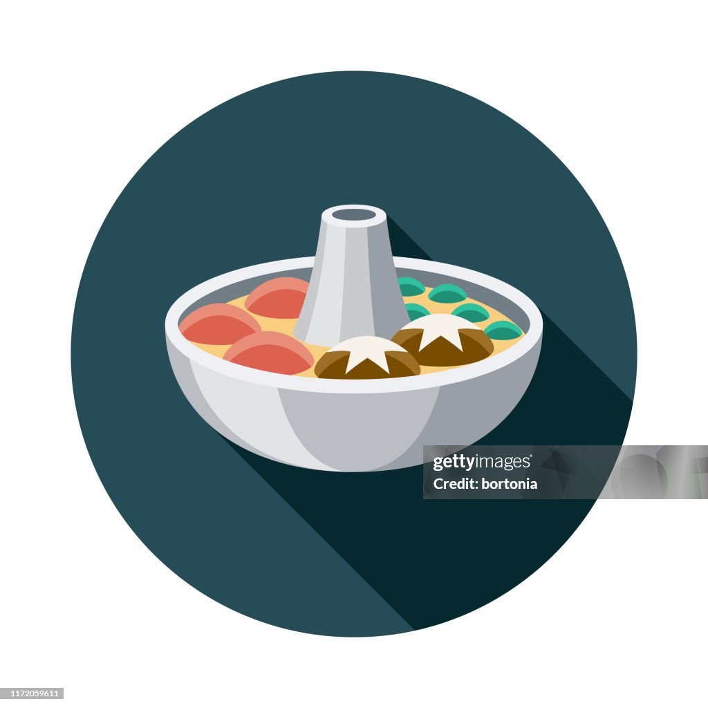 Shabu Shabu japanische Lebensmittel-Ikone