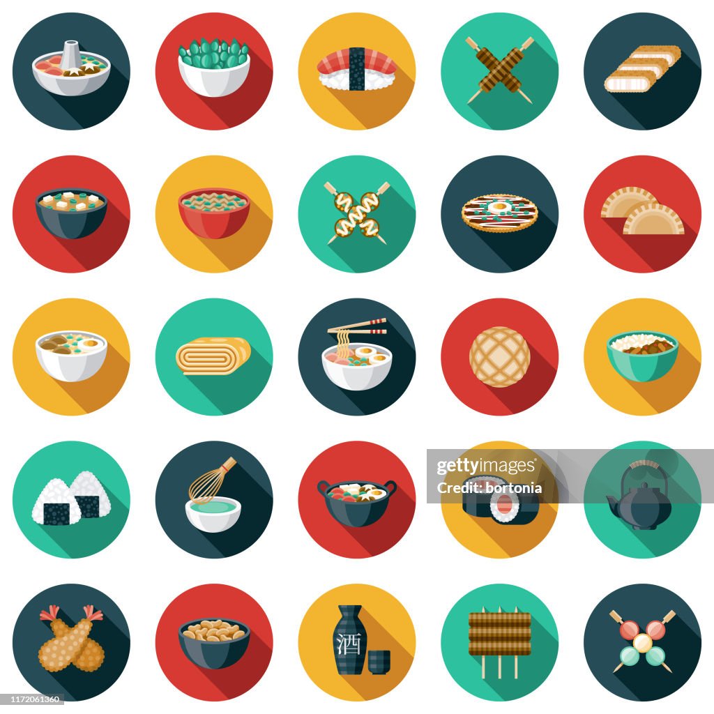 Japanese Food Icon Set