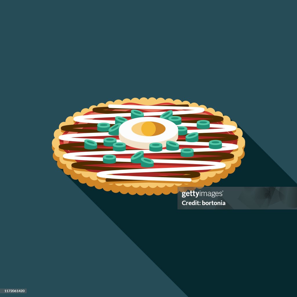 Okonomiyaki Japanese Food Icon