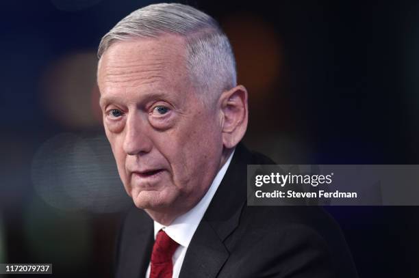 Former U.S. Secretary of Defense James Mattis visits FOX News Channel’s "The Story with Martha MacCallum" on September 03, 2019 in New York City.